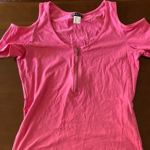 Medium VENUS top cold shoulder pink